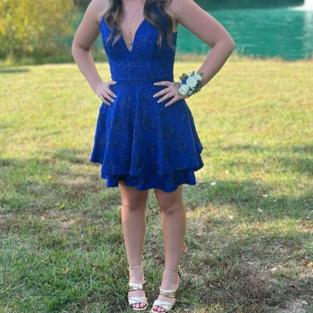 Blue hoco dress